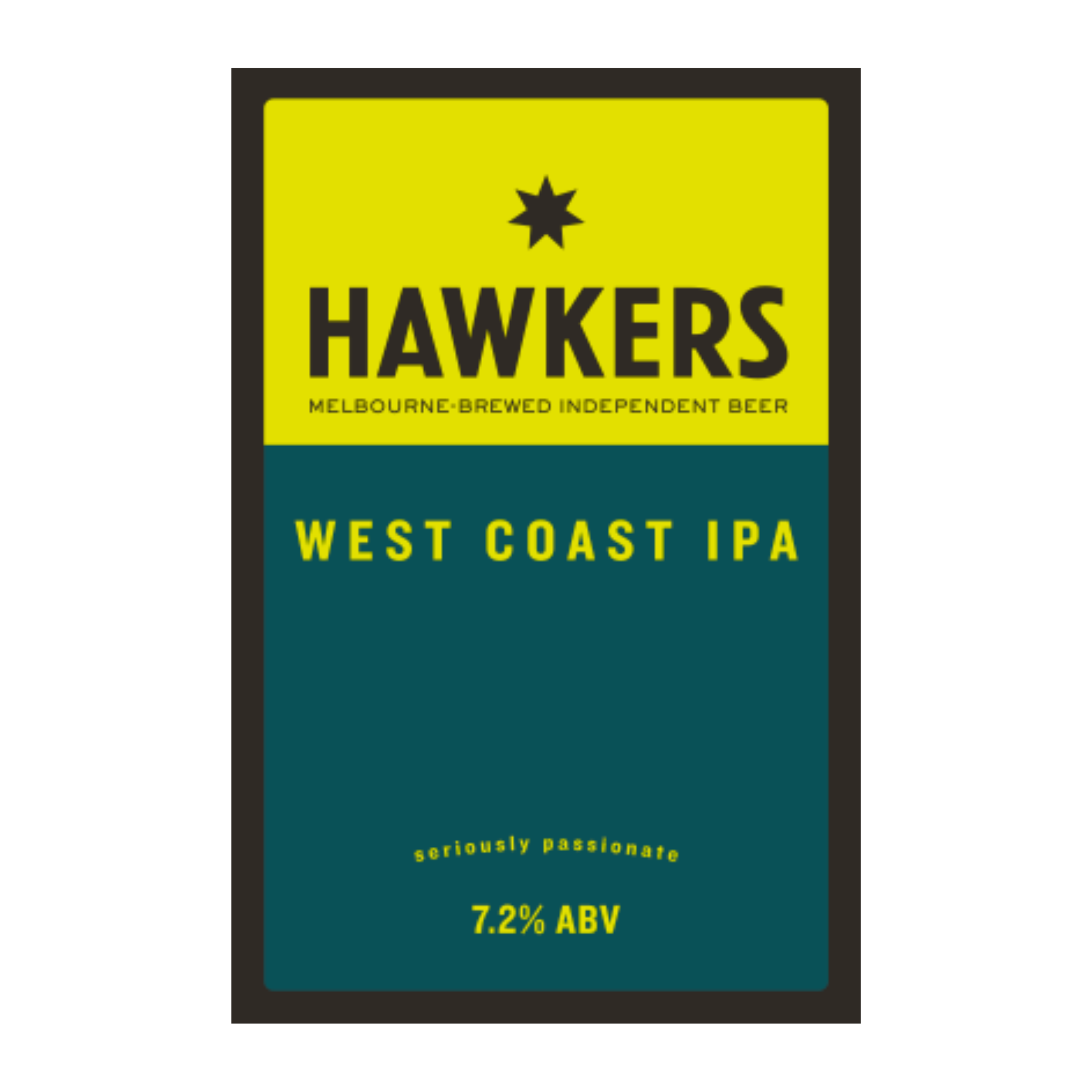 Hawkers West Coast IPA Decal